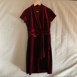 THML Red Velvet Dress Size S